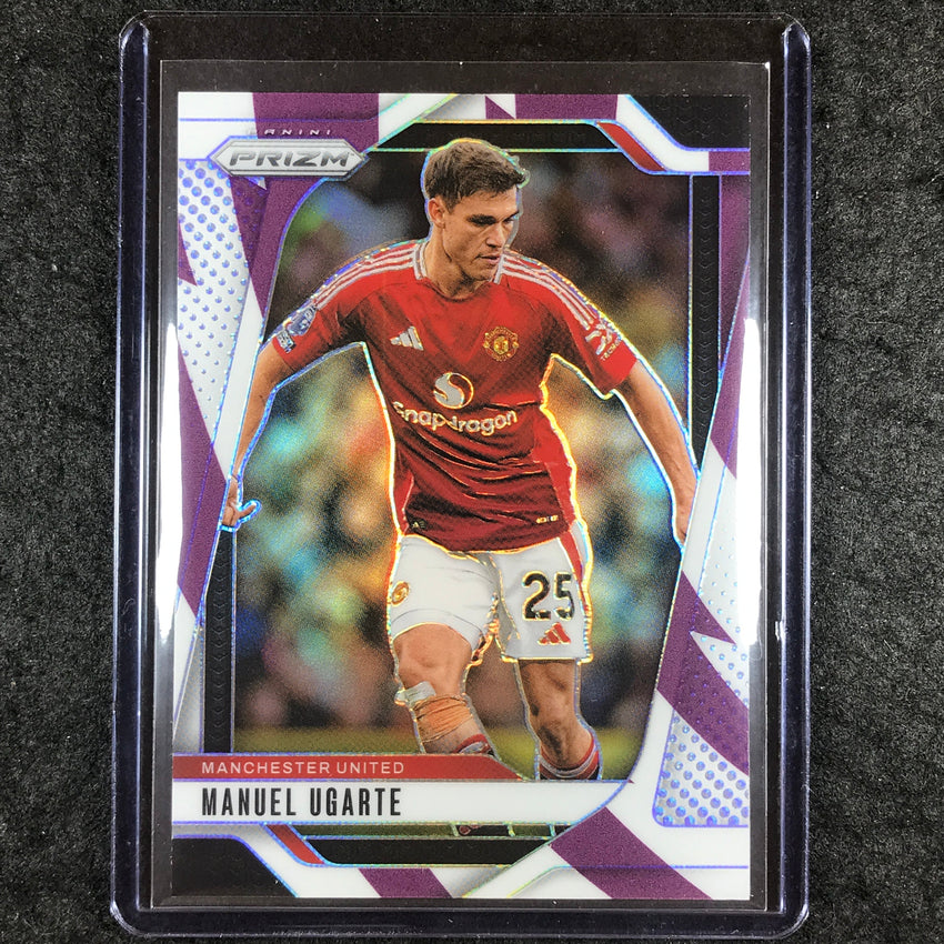 2024-25 Prizm EPL MANUEL UGARTE Base Purple and White Stripes 17/92 #138