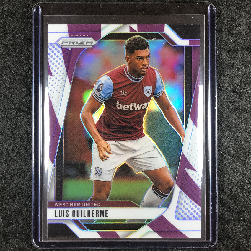 2024-25 Prizm EPL LUIS GUILHERME Base Purple and White Stripes 74/92 #145