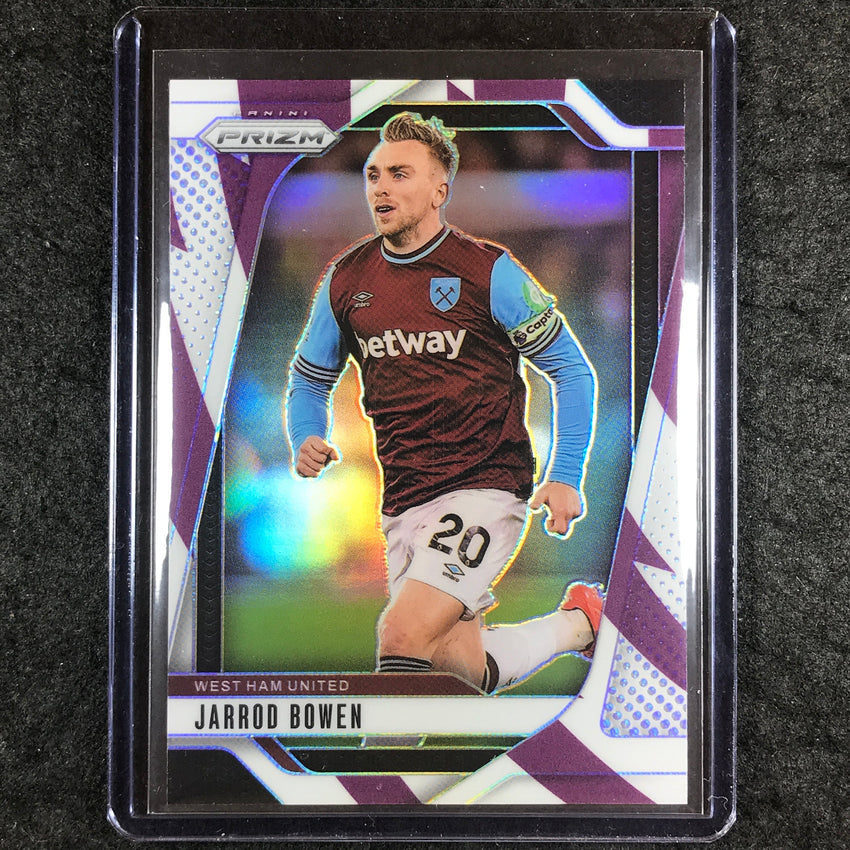 2024-25 Prizm EPL JARROD BOWEN Base Purple and White Stripes 31/92 #150
