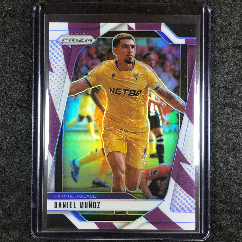 2024-25 Prizm EPL DANIEL MUNOZ Base Purple and White Stripes 47/92 #157