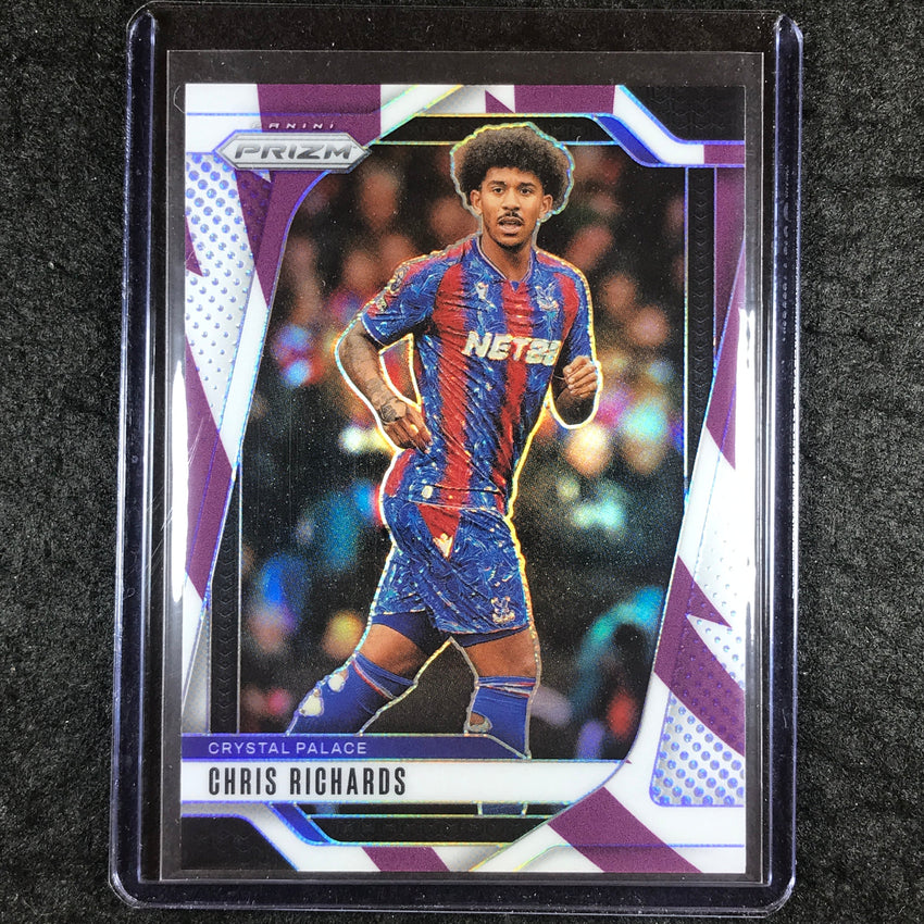2024-25 Prizm EPL CHRIS RICHARDS Base Purple and White Stripes 35/92 #162