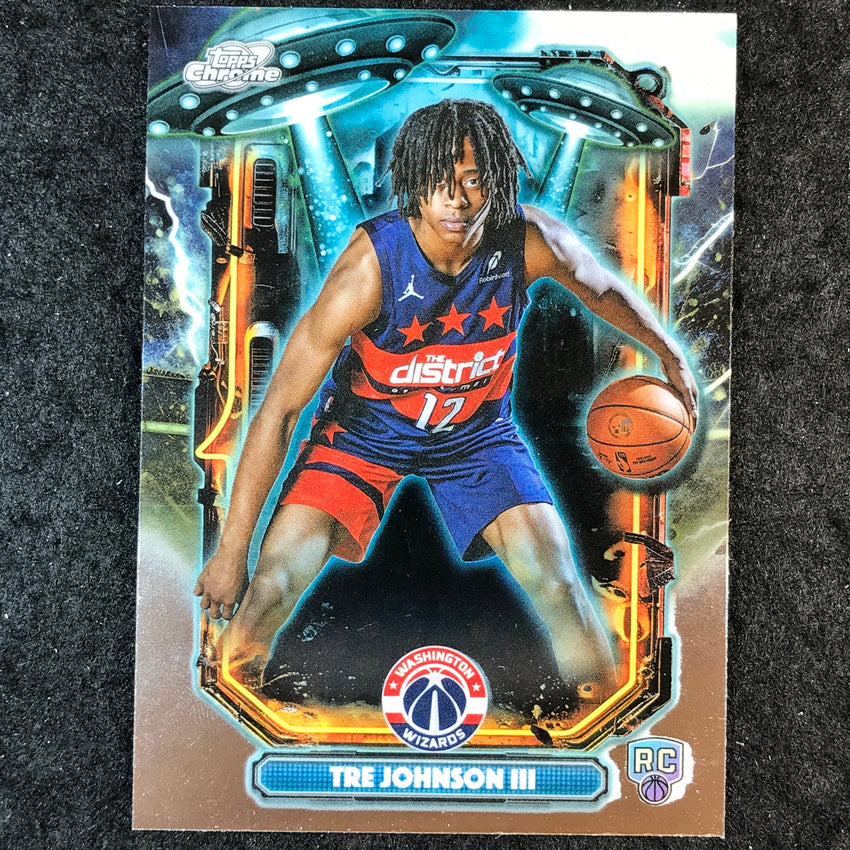 2025-26 Cosmic Chrome TRE JOHNSON III Extraterrestrial Talent Rookie Base #16