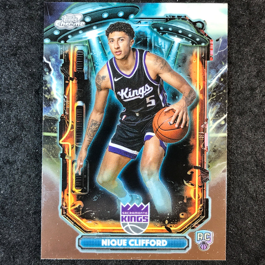 2025-26 Cosmic Chrome NIQUE CLIFFORD Extraterrestrial Talent Rookie Base #25