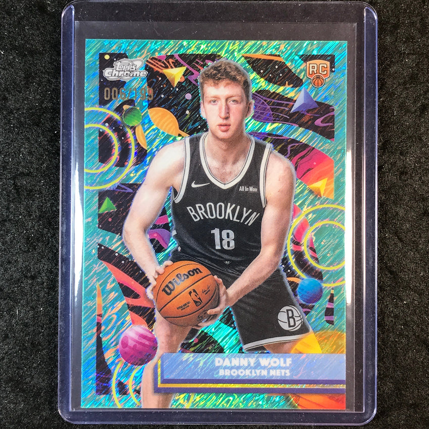 2025-26 Topps Cosmic Chrome DANNY WOLF Rookie Base Aqua Equinox 6/199 #110