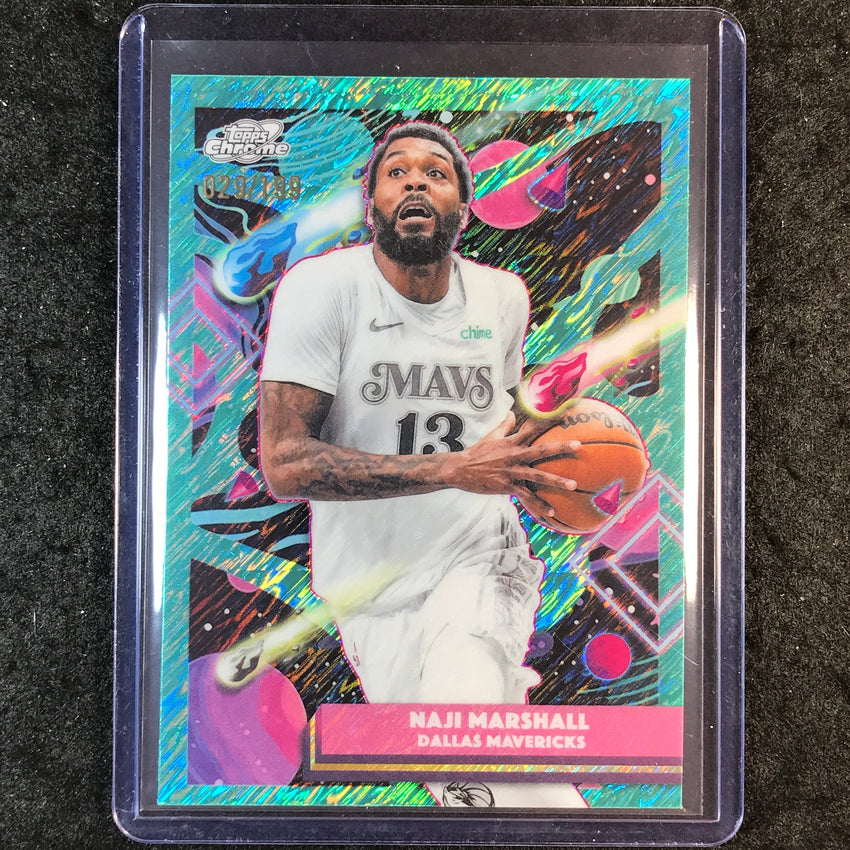 2025-26 Topps Cosmic Chrome NAJI MARSHALL Base Aqua Equinox 29/199 #122