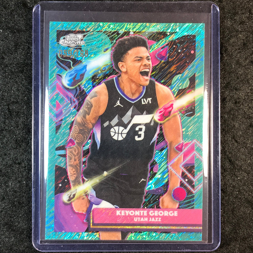 2025-26 Topps Cosmic Chrome KEYONTE GEORGE Base Aqua Equinox 59/199 #164