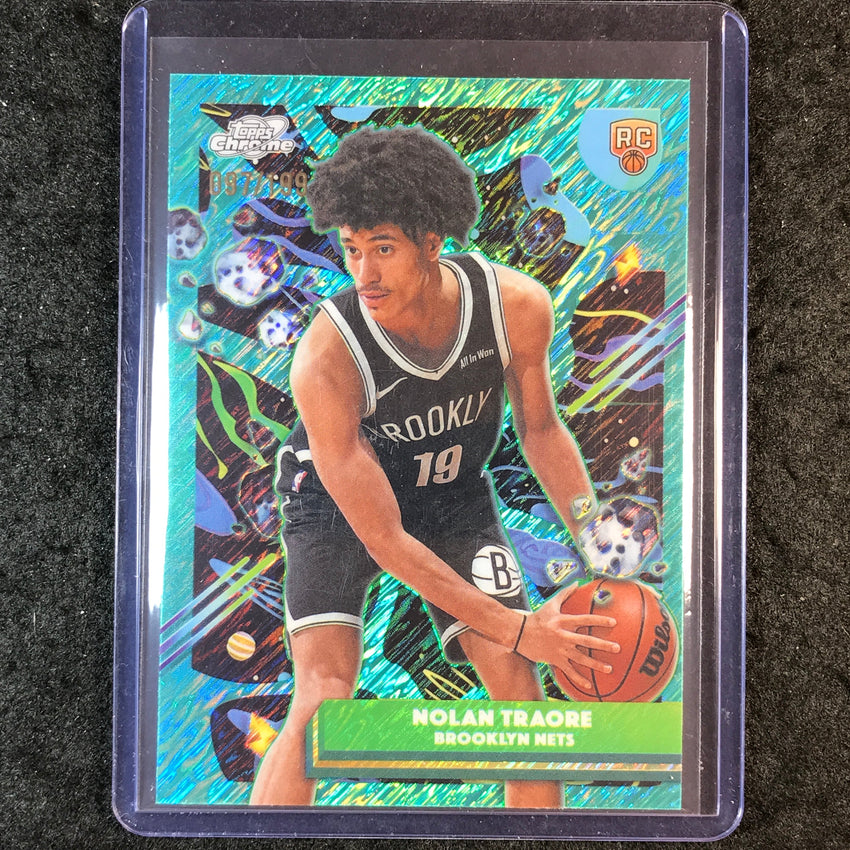 2025-26 Topps Cosmic Chrome NOLAN TRAORE Rookie Base Aqua Equinox 97/199 #187