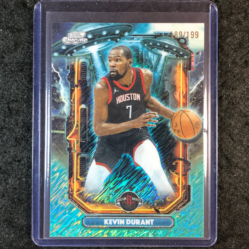 2025-26 Topps Cosmic Chrome KEVIN DURANT Extraterrestrial Talent Aqua 189/199 #9