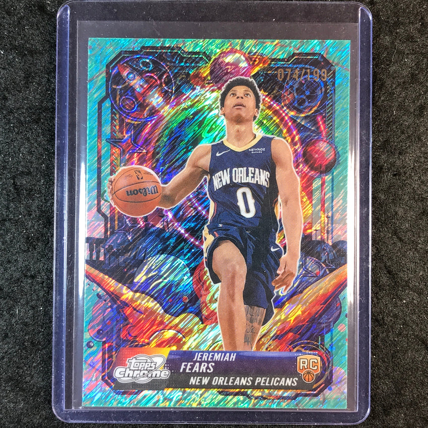 2025-26 Topps Cosmic Chrome JEREMIAH FEARS Propulsion Rookie Aqua 74/199 #22