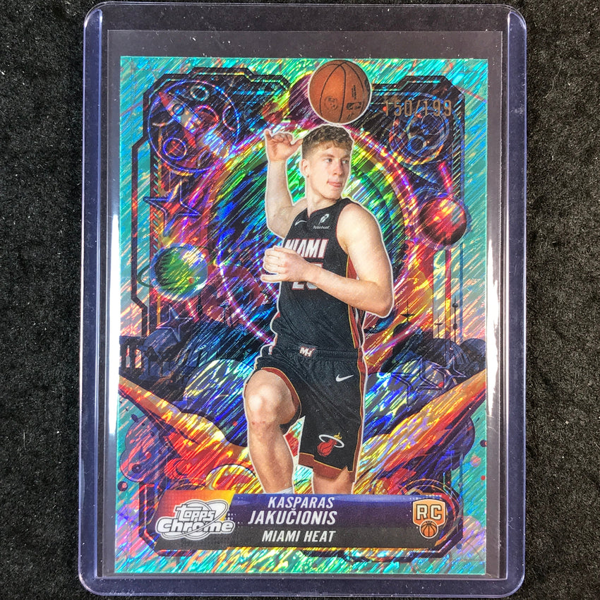 2025-26 Topps Cosmic Chrome KASPARAS JAKUCIONIS Propulsion Rookie Aqua 150/199