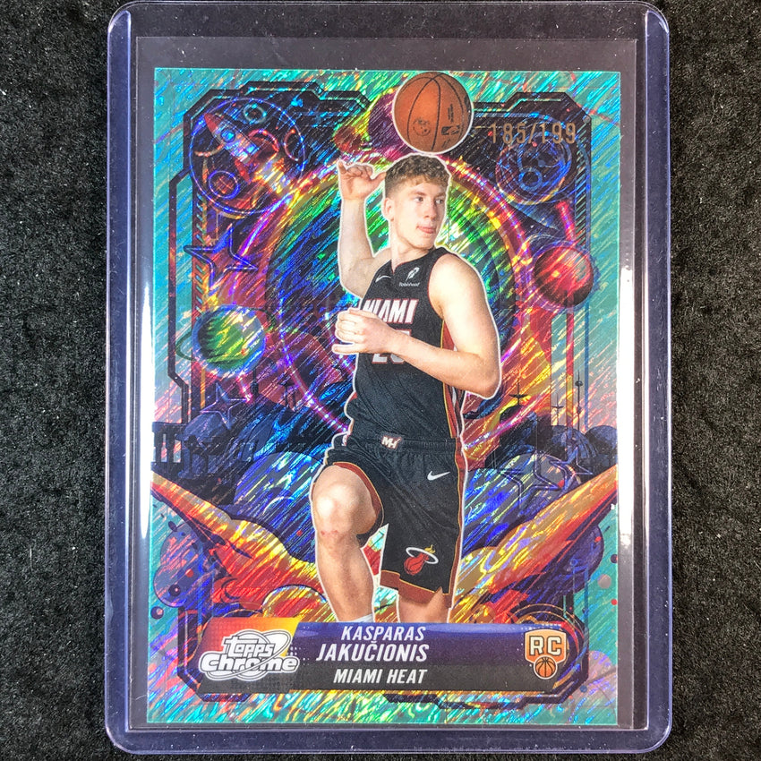 2025-26 Topps Cosmic Chrome KASPARAS JAKUCIONIS Propulsion Rookie Aqua 185/199