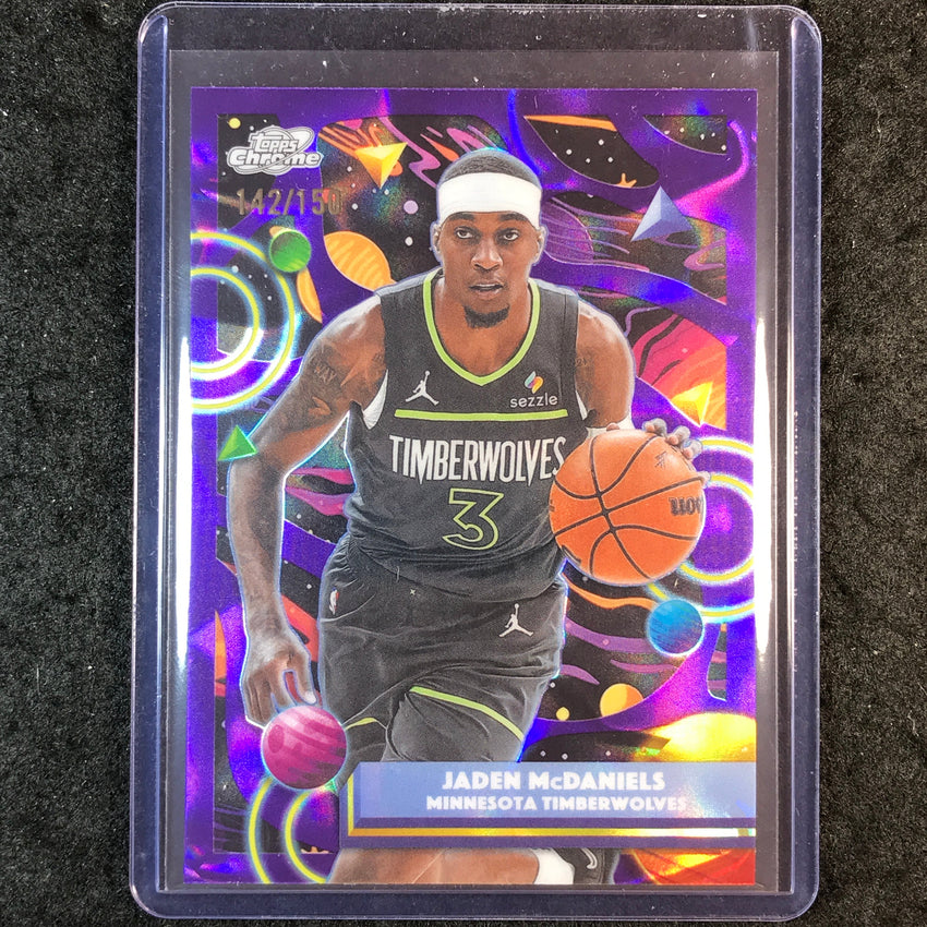 2025-26 Topps Cosmic Chrome JADEN MCDANIELS Base Purple Nebula 142/150 #4