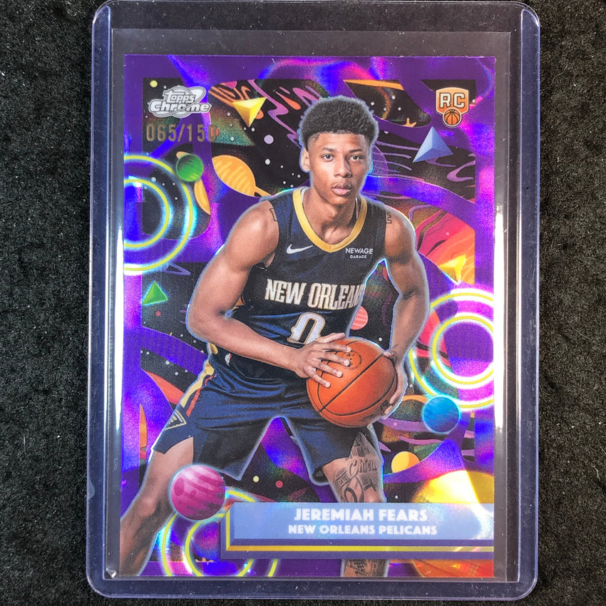 2025-26 Topps Cosmic Chrome JEREMIAH FEARS Rookie Base Purple Nebula 65/150 #49