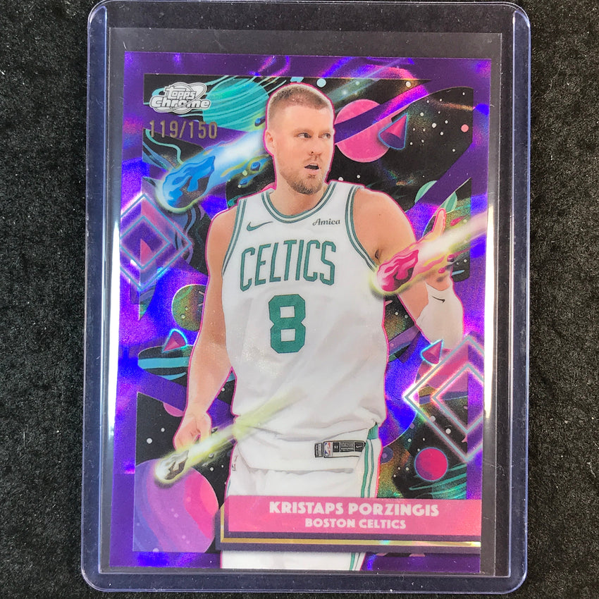 2025-26 Topps Cosmic Chrome KRISTAPS PORZINGIS Base Purple Nebula 119/150 #143