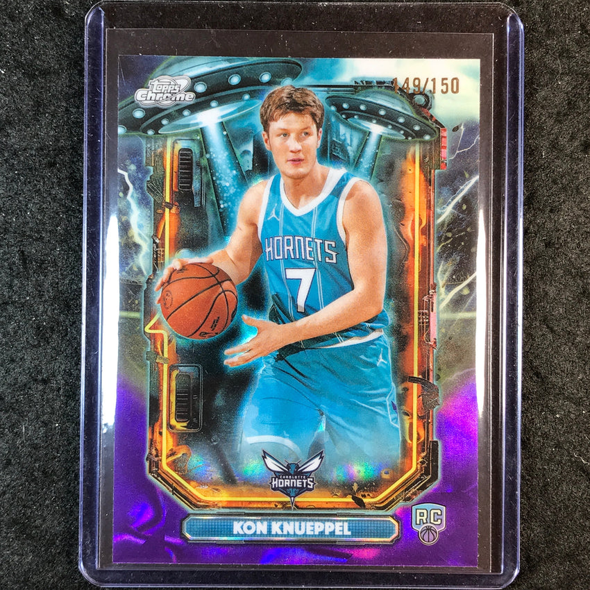 2025-26 Topps Cosmic Chrome KON KNUEPPEL Extraterrestrial Rookie Purple 149/150