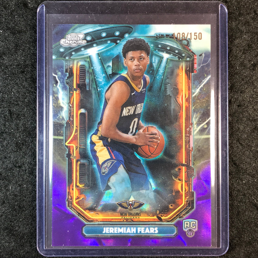 2025-26 Cosmic Chrome JEREMIAH FEARS Extraterrestrial Rookie Purple 108/150 #17