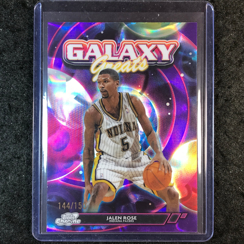 2025-26 Topps Cosmic Chrome JALEN ROSE Galaxy Greats Purple Nebula 144/150 #29