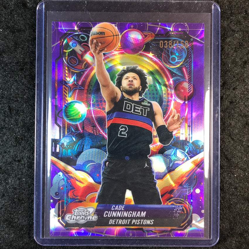 2025-26 Topps Cosmic Chrome CADE CUNNINGHAM Propulsion Purple Nebula 38/150 #5