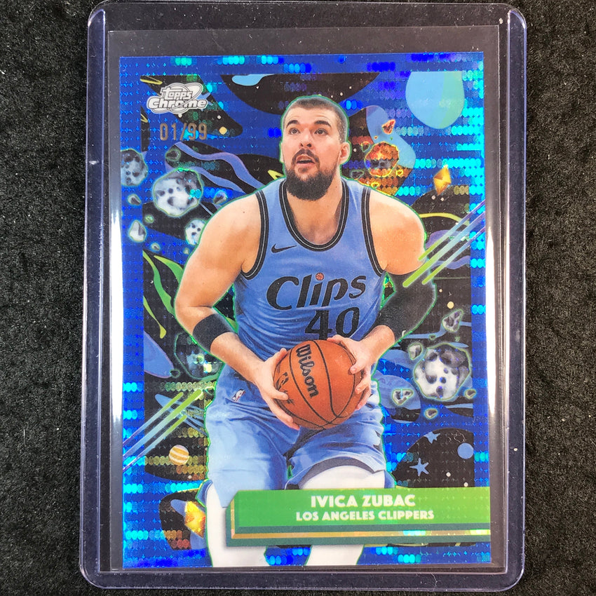 2025-26 Topps Cosmic Chrome IVICA ZUBAC Base Blue Moon 1/99 #9