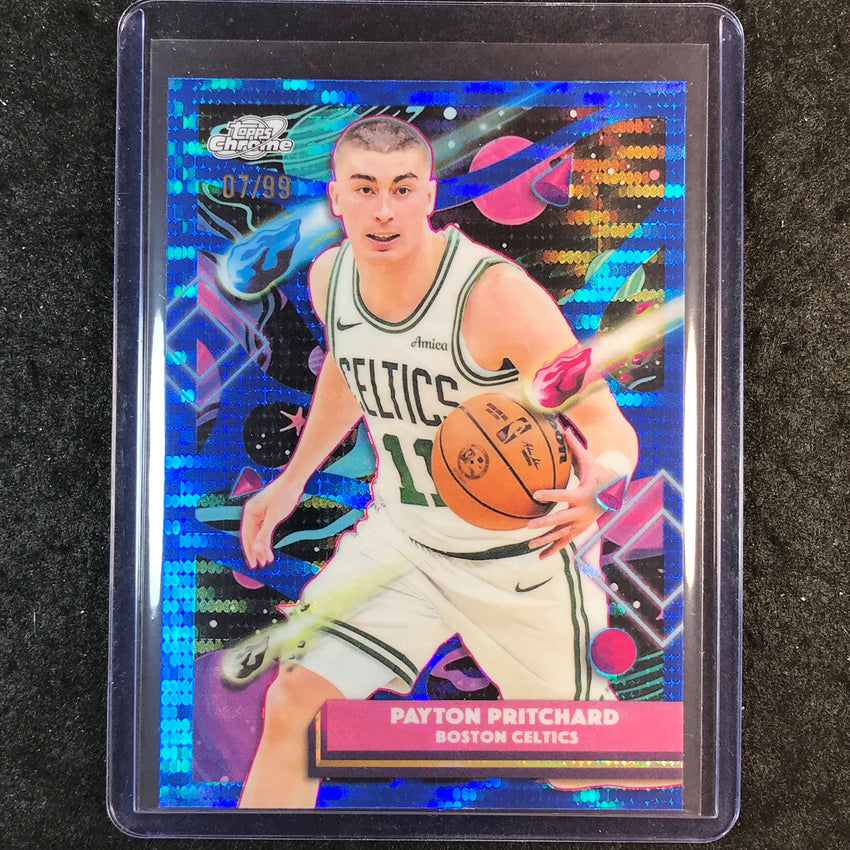 2025-26 Topps Cosmic Chrome PAYTON PRITCHARD Base Blue Moon 7/99 #68