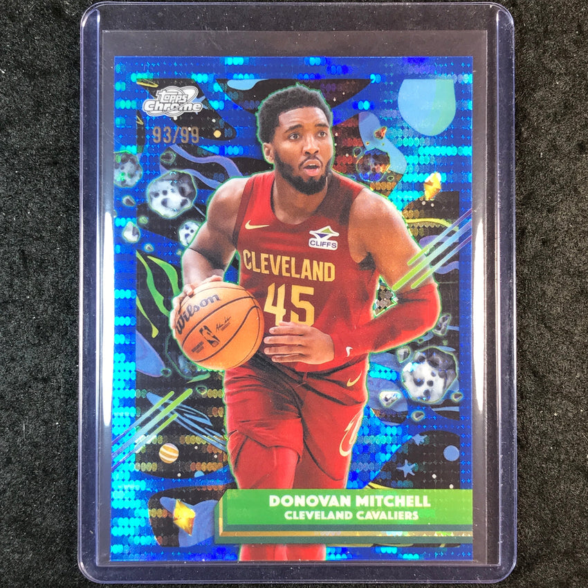2025-26 Topps Cosmic Chrome DONOVAN MITCHELL Base Blue Moon 93/99 #102