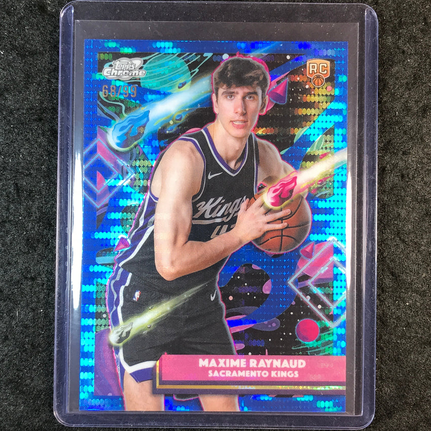 2025-26 Topps Cosmic Chrome MAXIME RAYNAUD Rookie Base Blue Moon 68/99 #133