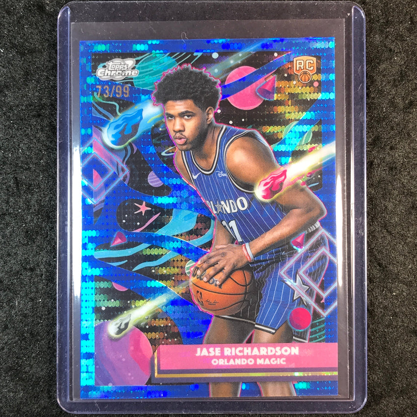 2025-26 Topps Cosmic Chrome JASE RICHARDSON Rookie Base Blue Moon 73/99 #144