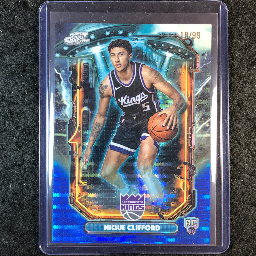 2025-26 Topps Cosmic Chrome NIQUE CLIFFORD Extraterrestrial Rookie Blue 18/99