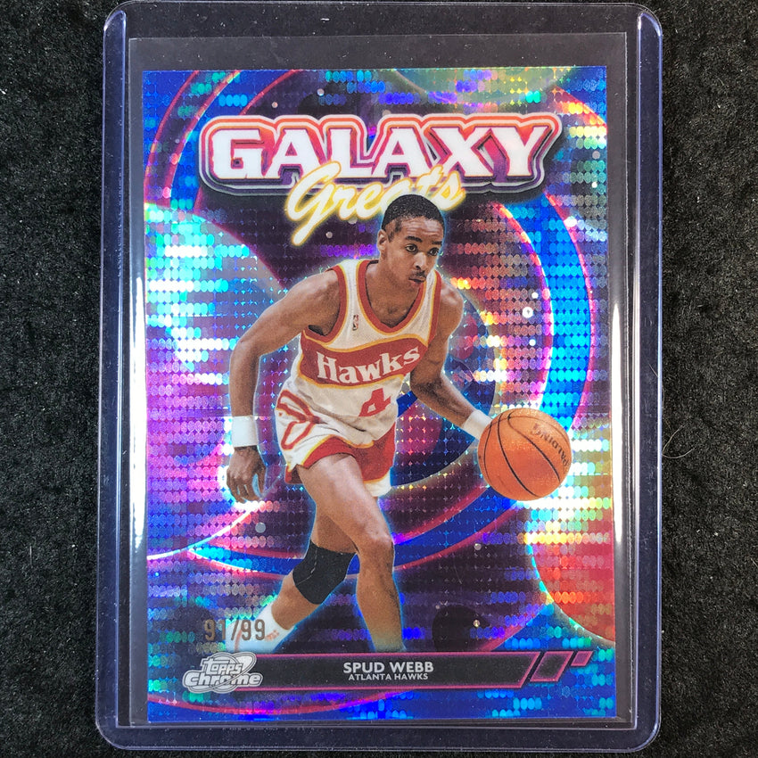 2025-26 Topps Cosmic Chrome SPUD WEBB Galaxy Greats Blue Moon 91/99 #12
