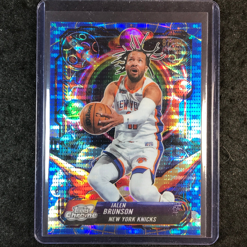 2025-26 Topps Cosmic Chrome JALEN BRUNSON Propulsion Blue Moon 87/99 #4