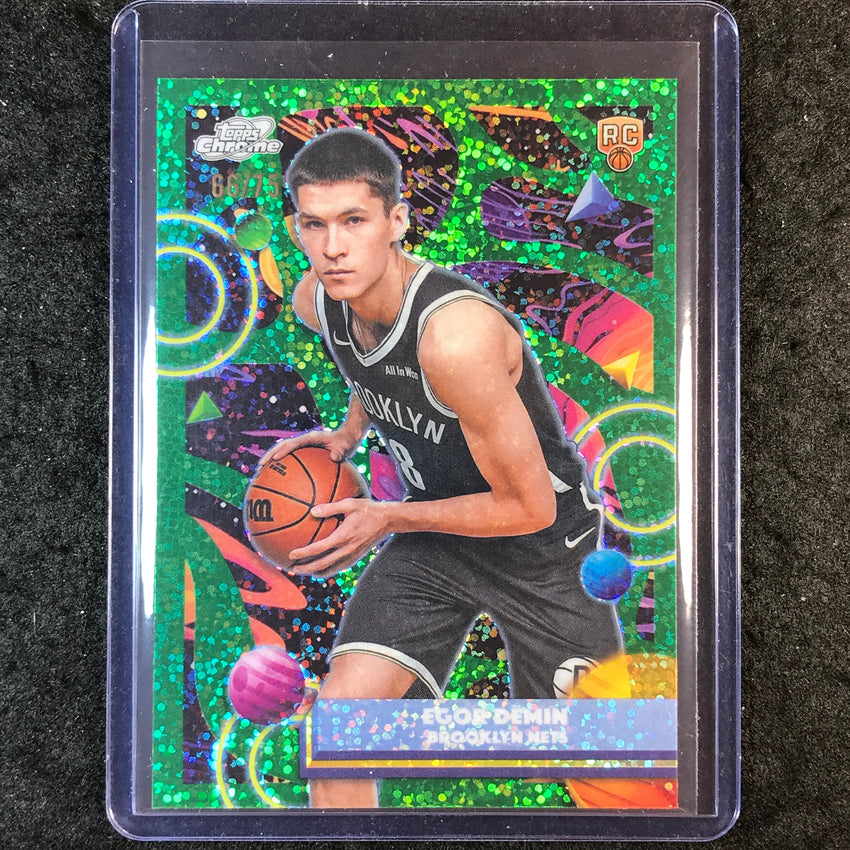2025-26 Topps Cosmic Chrome EGOR DEMIN Rookie Base Green Space Dust 66/75 #39