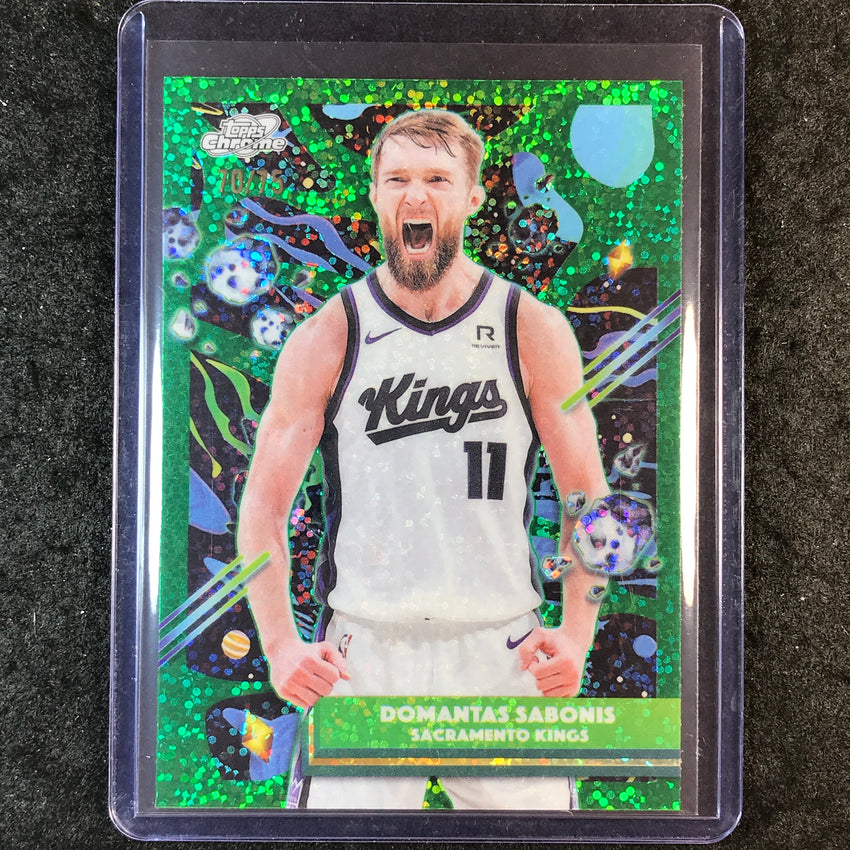 2025-26 Topps Cosmic Chrome DOMANTAS SABONIS Base Green Space Dust 70/75 #81