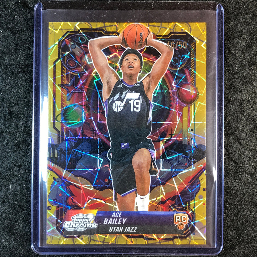 2025-26 Topps Cosmic Chrome ACE BAILEY Propulsion Rookie Gold 46/50 #20