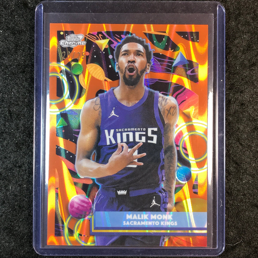 2025-26 Topps Cosmic Chrome MALIK MONK Base Orange Galactic 20/25 #88