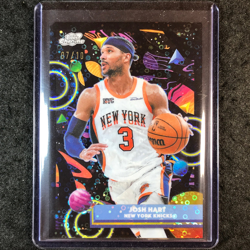 2025-26 Topps Cosmic Chrome JOSH HART Base Black Eclipse 7/10 #79