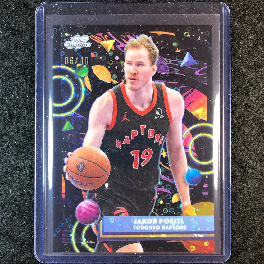 2025-26 Topps Cosmic Chrome JAKOB POELTL Base Black Eclipse 6/10 #91