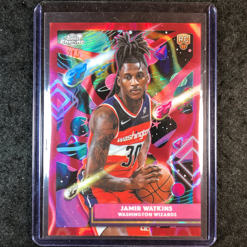 2025-26 Topps Cosmic Chrome JAMIR WATKINS Rookie Base Red Flare 2/5 #128