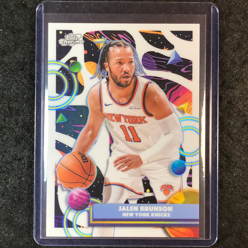 2025-26 Topps Cosmic Chrome JALEN BRUNSON White Hole Refractor SP #8