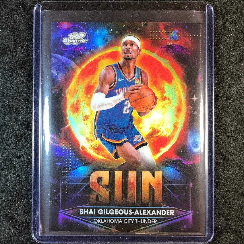 2025-26 Topps Cosmic Chrome SHAI GILGEOUS-ALEXANDER Planetary Pursuit Sun #PPS-1