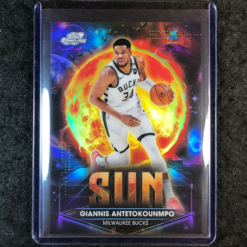 2025-26 Topps Cosmic Chrome GIANNIS ANTETOKOUNMPO Planetary Pursuit Sun #PPS-4
