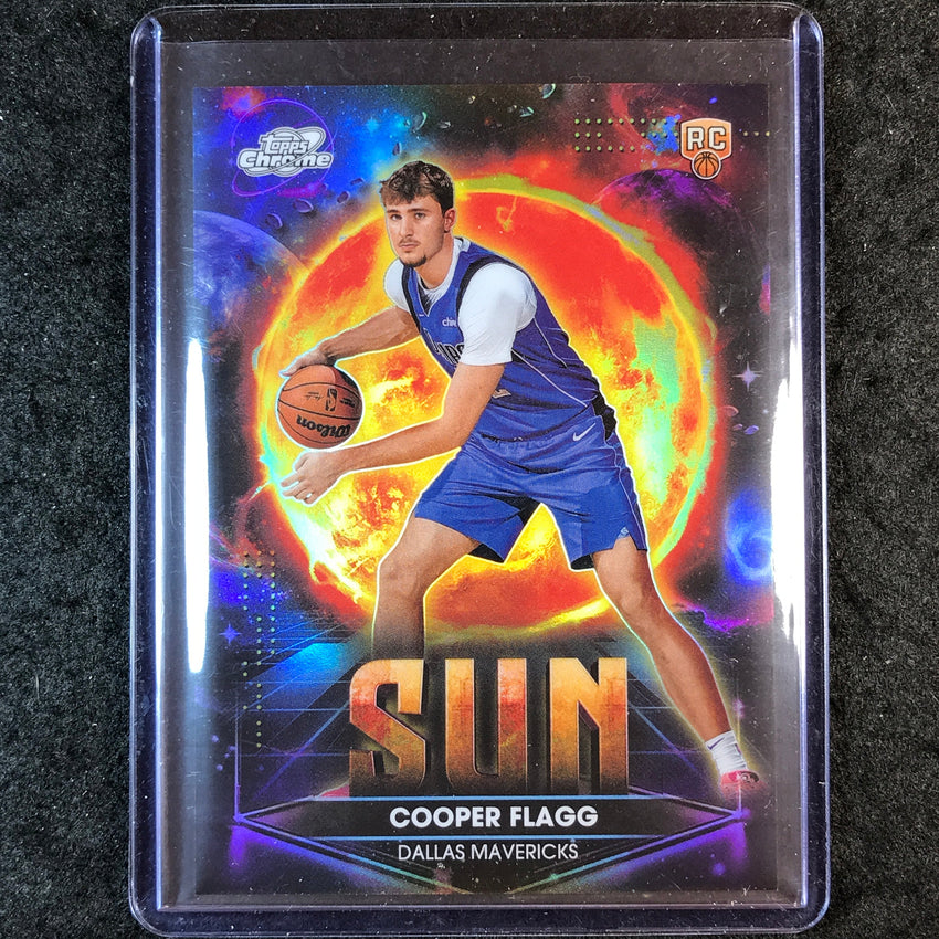 2025-26 Topps Cosmic Chrome COOPER FLAGG Planetary Pursuit Rookie SP Sun #PPS-8