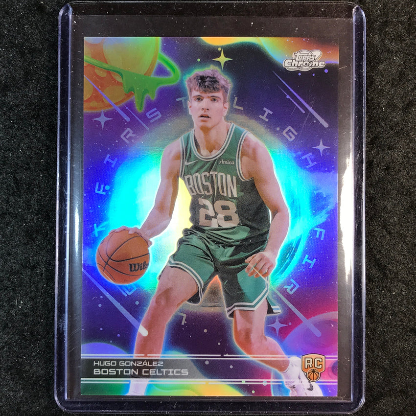 2025-26 Topps Cosmic Chrome HUGO GONZALEZ First Light Rookie SSP #FL-28
