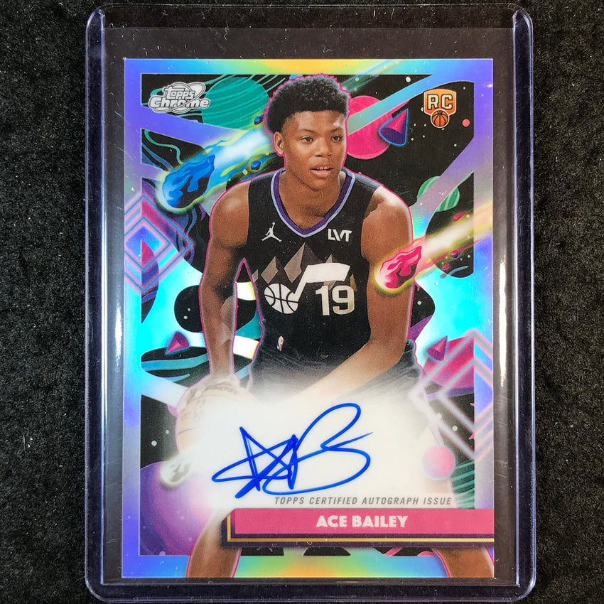 2025-26 Topps Cosmic Chrome ACE BAILEY Cosmic Chrome Rookie Auto #CCA-AB