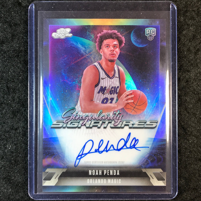 2025-26 Topps Cosmic Chrome NOAH PENDA Singularity Signatures Rookie Auto #SS-NP