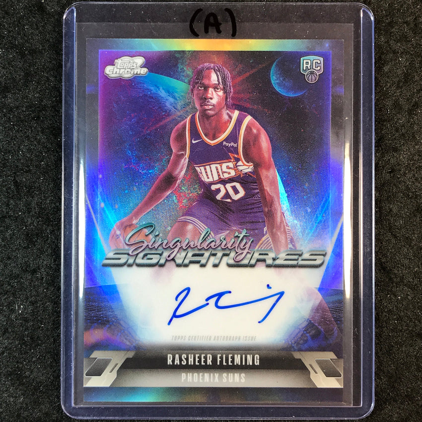2025-26 Topps Cosmic Chrome RASHEER FLEMING Singularity Rookie Auto #SS-RF (A)