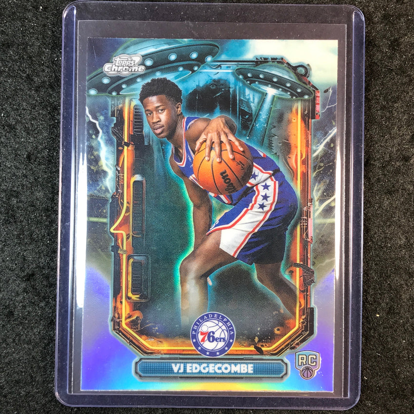 2025-26 Cosmic Chrome VJ EDGECOMBE Extraterrestrial Talent Rookie Refractor #15