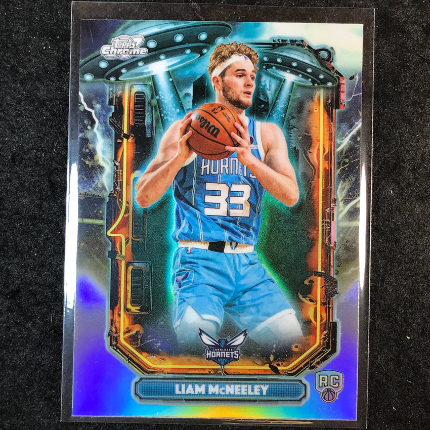 2025-26 Cosmic Chrome LIAM MCNEELEY Extraterrestrial Talent Rookie Refractor #22