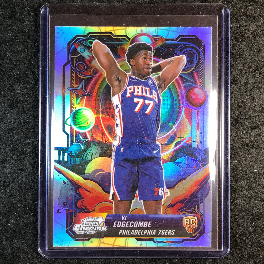 2025-26 Topps Cosmic Chrome VJ EDGECOMBE Propulsion Rookie Refractor #18