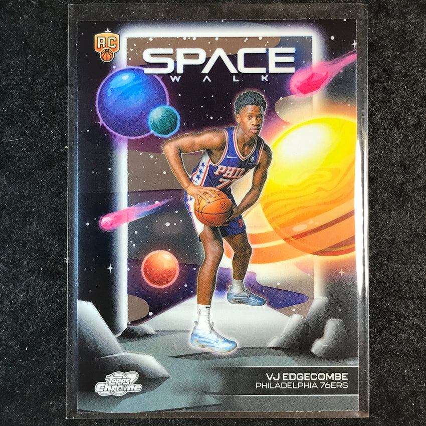 2025-26 Topps Cosmic Chrome VJ EDGECOMBE Space Walk Rookie Base #14