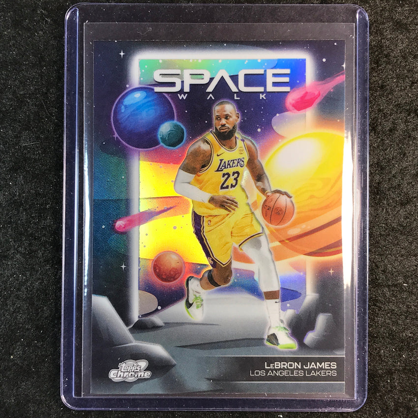 2025-26 Topps Cosmic Chrome LEBRON JAMES Space Walk Refractor #1